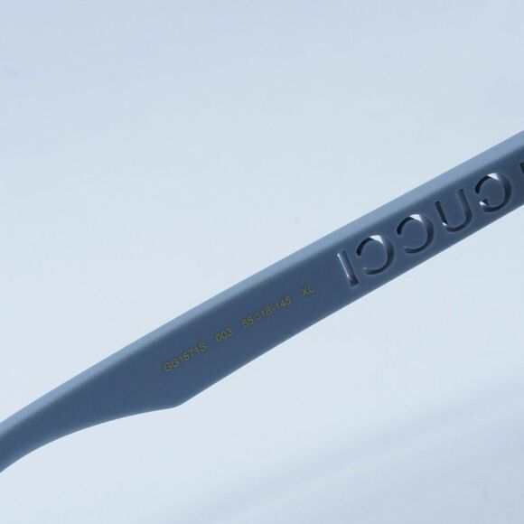 NEW GUCCI GG1571S 003 MATTE LIGHT BLUE/GREEN SUNGLASSES - Picture 7 of 11